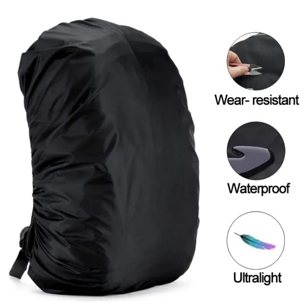 Waterproof Rain Cover For 30L-50L Backpack Portable Cover Pack for Hiking Camping Biking Traveling Dust Cover